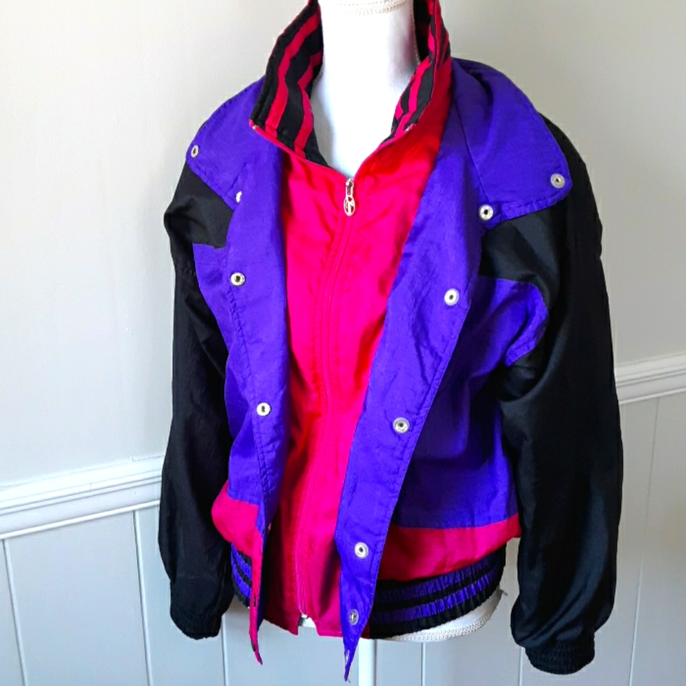 Vintage 90's Colorful bomber jacket